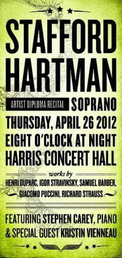 Stafford Hartman Soprano Poster | Flickr - Photo Sharing! #print #design #illustration #opera #poster #layout #typography