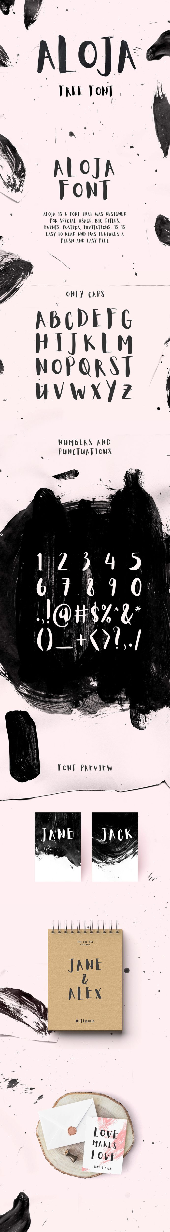 Aloja Handwritten Font