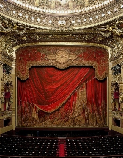 Garnier Opera, Paris, by David Laventi | Flickr - Photo Sharing! #red #theatre