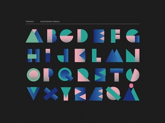 Elektronisk Tirsdag on Typography Served #typography