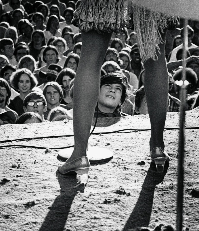 Tina Turner performing at a festival in Lake Amador, Calif., on Oct. 4, 1969. Robert Altman/Michael Ochs Archive/Getty Images