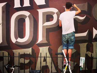 Typeverything.com In Hopes of Reaching by Ged Palmer & No Entry Design #hopes