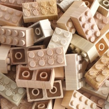 Explore your creativity with these natural wooden building blocks. #wooden #design #product #wood #building #industrial #blocks