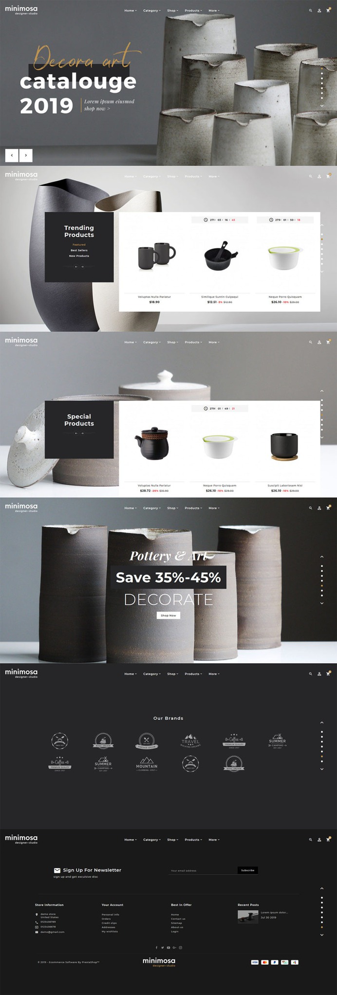 #Minimosa - #Art & #Furniture #Home #Design #Decoration #Studio - #Prestashop #Responsive #Theme | #TemplateTrip #eCommerce #Website #Design #Template