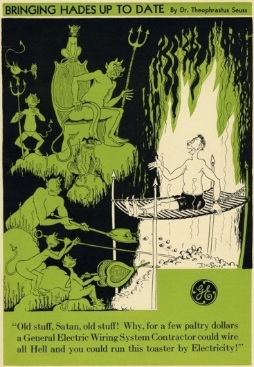 JESS3 - Blog / Dr. Seuss: Before He Drew Great Children's Illustrations, He Drew Great Ads #seuss #cartoon #advertising