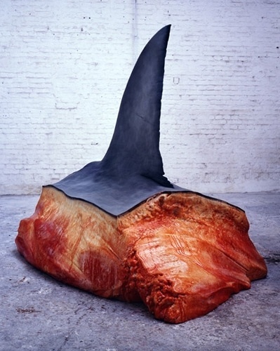 John Isaacs @ aeroplastics | Everyone's Talking About Jesus (2005) #polystyrene #fin #wax #shark