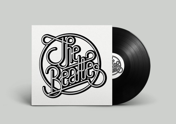 the beatles on Behance by Sergi Delgado #modular #beatles #lettering #geometry #packaging #london #design #song #graphic #the #cover #barcelona #music #vinil #typography