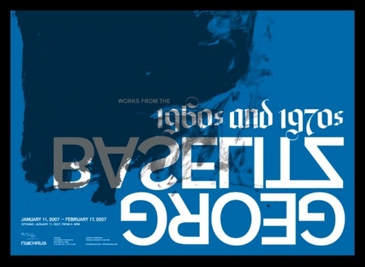 Baselitz_05.png (700×512) #baselitz #george #poster #art #type #typography