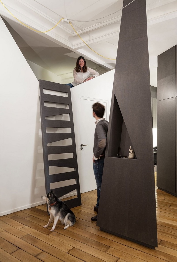 A Small Parisian Apartment with Ingenious Interior Design