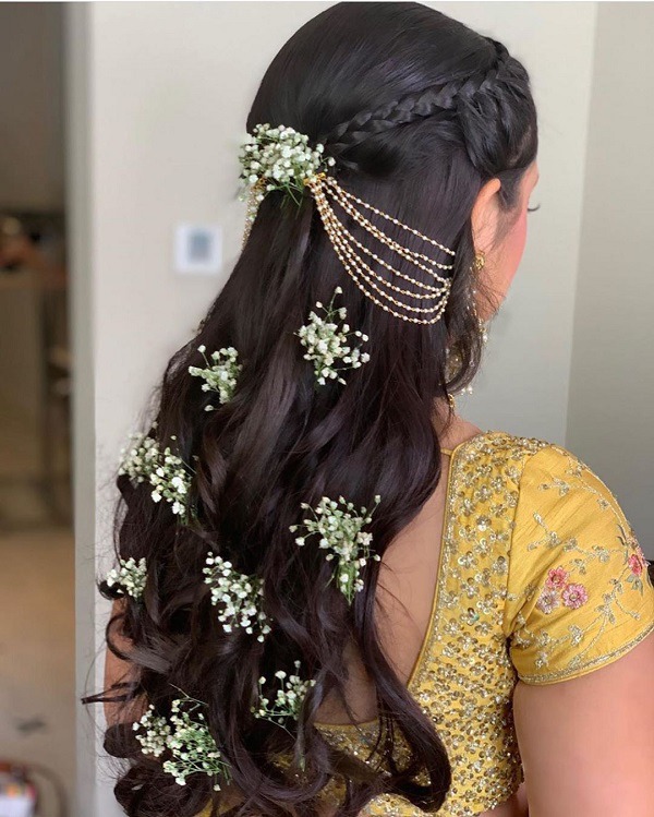 trendy Curly Hairstyle For Brides 2020