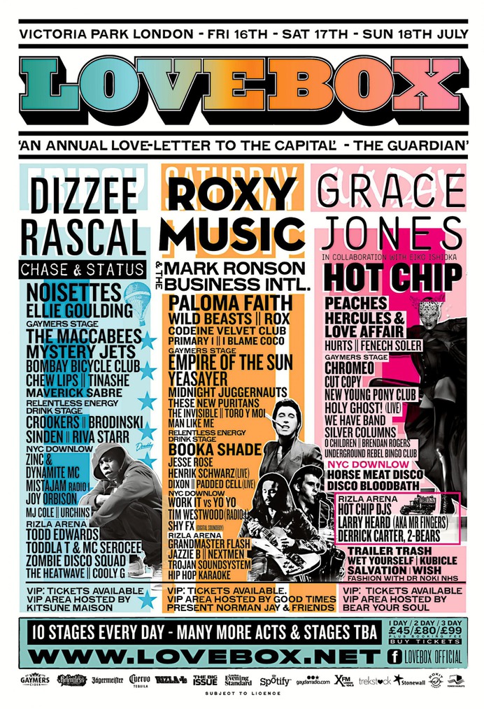 Lovebox Festival | Music festival deisgn and branding | Marka Design