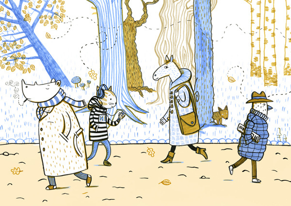 Oh, no. Not again. 3x3 Picture Book Show Bronze Medal. on Behance #illustration