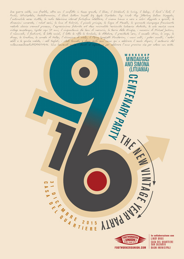 #poster #vintage #retro #lindyhop #bauhaus #micheletenaglia
