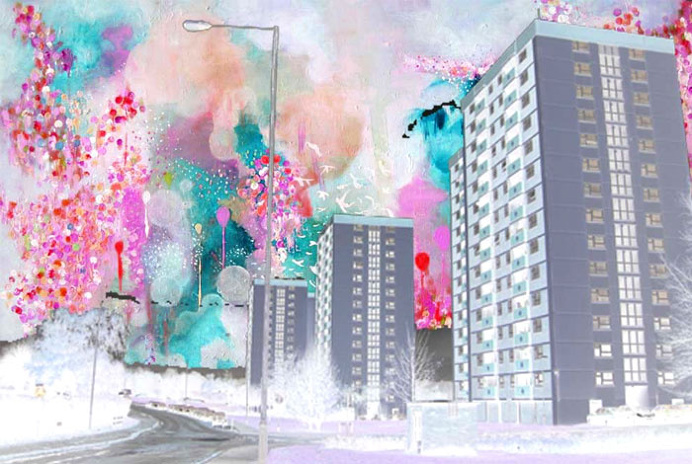 Illustrating Rain - art, painting, fine art, artistic, creative