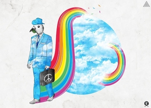 The Peacemaker by ~Amarelle07 on deviantART #adrian #street #peace #amarelle07 #heaven #watercolor #rainbow #kotwicki