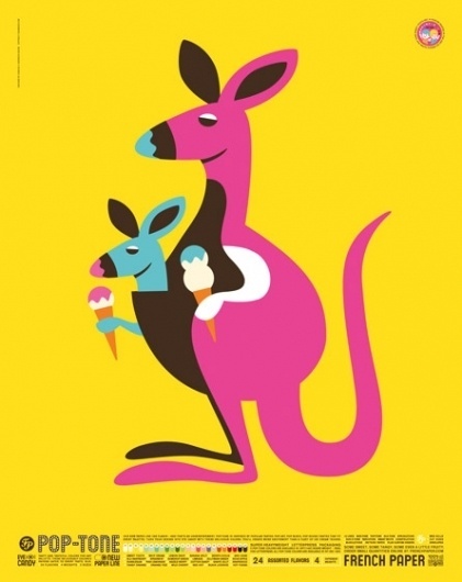 charles s. anderson design co. | Pop-Tone Posters #design #illustration #csa #french #promo #poster #paper