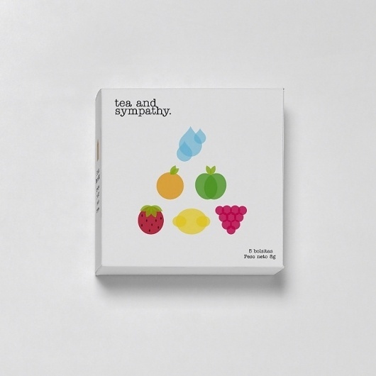 Tea & Sympathy - flipando en PANTONE #ataz #branding #packaging #fruits #food #tea #andrea #student