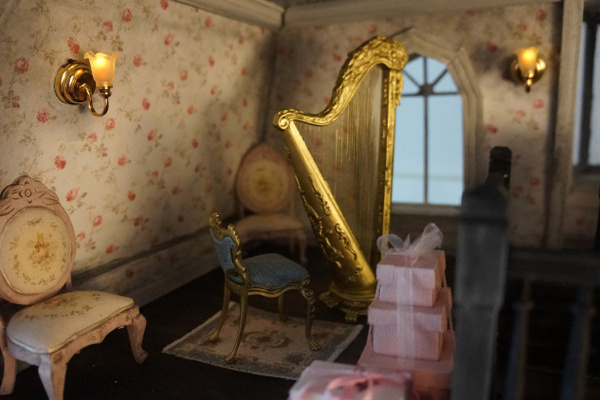 harp #miniature #diorama #dollhouse