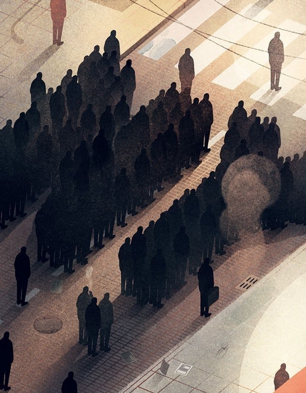 Artwork for El País - Spanish people looking for a better live in New York City. #artwork
