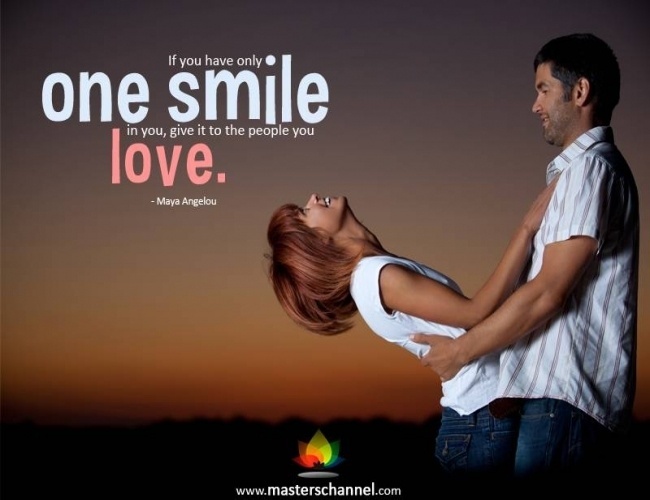 If you have only one smile in you, give it to the people you love. ~ Maya Angelou #smile #quotes