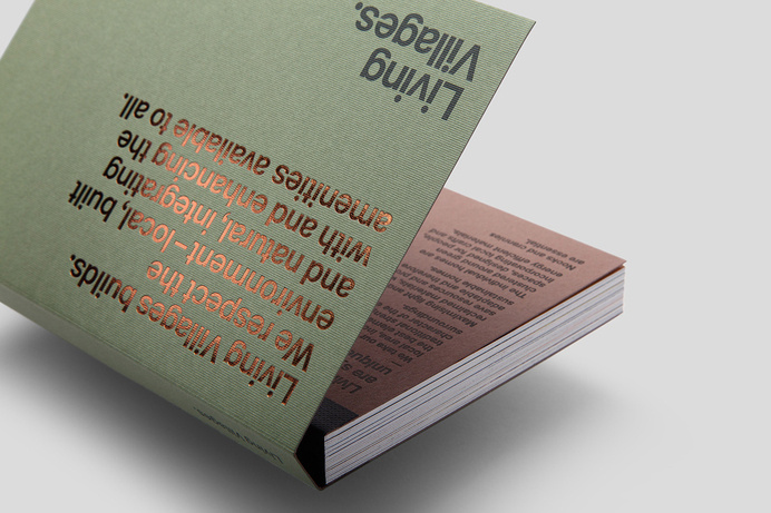 Living Villages | Studio Blackburn #emboss #print #living #book #printing #studio #blackburn #villages #special #metallic #foil