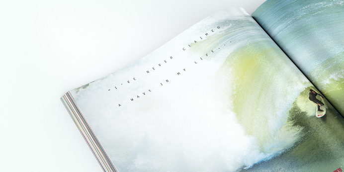 Surfing Magazine Editorial 2012 - Joy Stain #surf #surfing #print #spread #layout #editorial #magazine #typography
