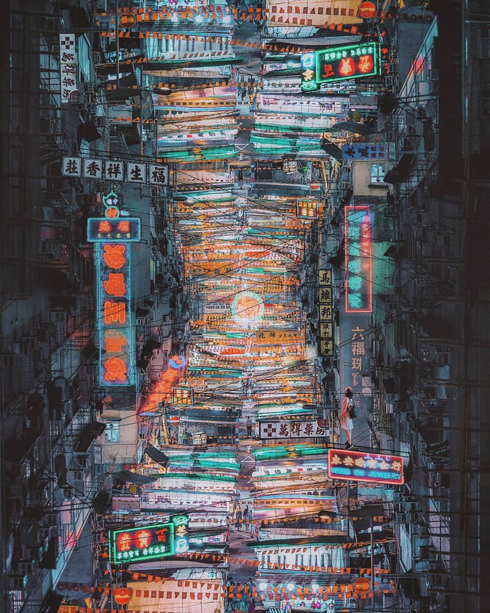 Cyberpunk and Futuristic Street Photography by Yuto Yamada