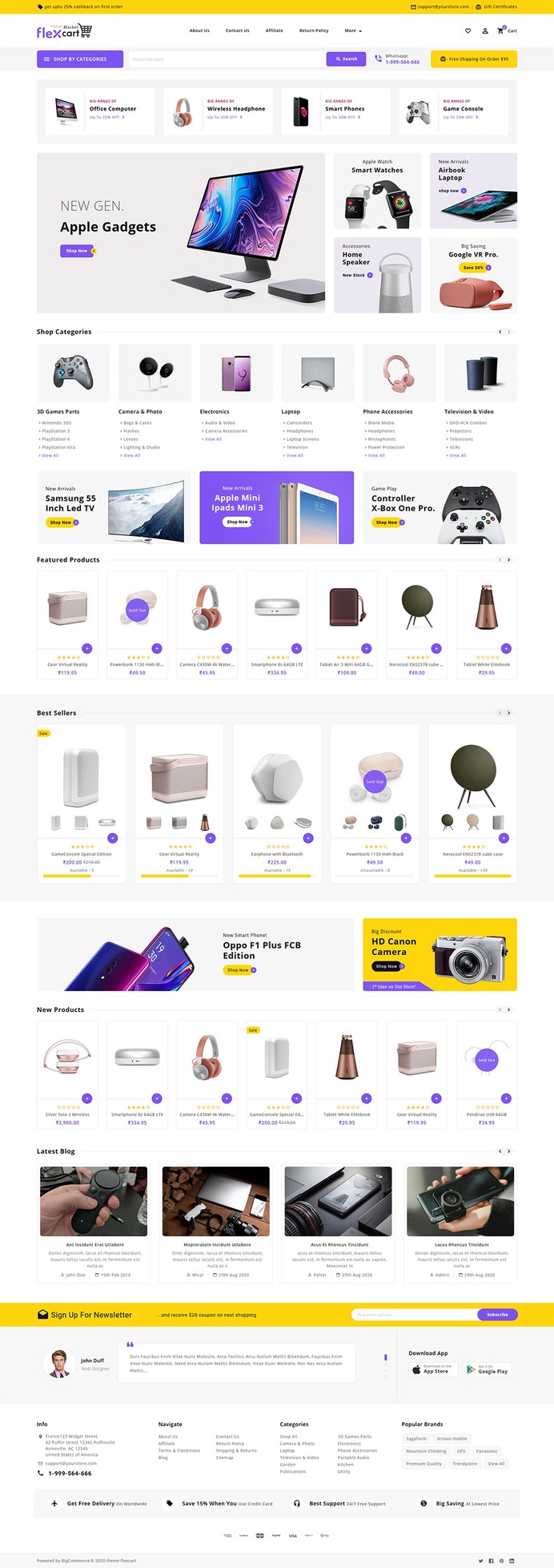 Flex Cart - Stencil BigCommerce Multi-Purpose Responsive Theme | TemplateTrip
