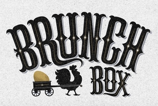 Brunch Box | The Black Harbor #lettering #brunch #design #box #identity #logo