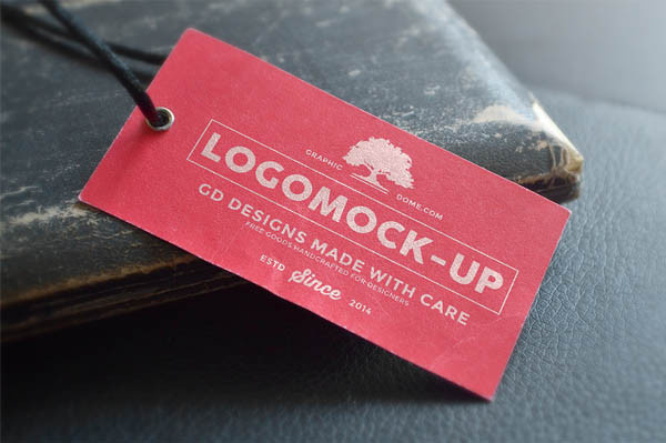 Paper Tag label Mockup