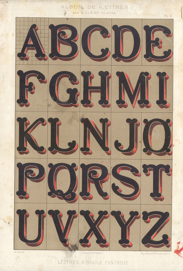 Alphabets_5 #alphabet #vintage #dimension #typography