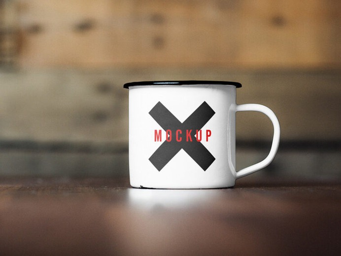 Realistic Metal Cup Mockup, Smashmockup