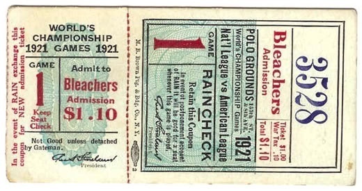 Vintage Baseball Tickets #ticket