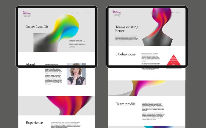 Rachel Boothroyd Training and Coaching website and digital