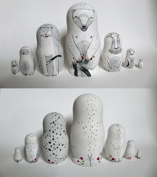 Irina Troitskaya / Matreshkas - BOOOOOOOM! - CREATE * INSPIRE * COMMUNITY * ART * DESIGN * MUSIC * FILM * PHOTO * PROJECTS #illustration #ir