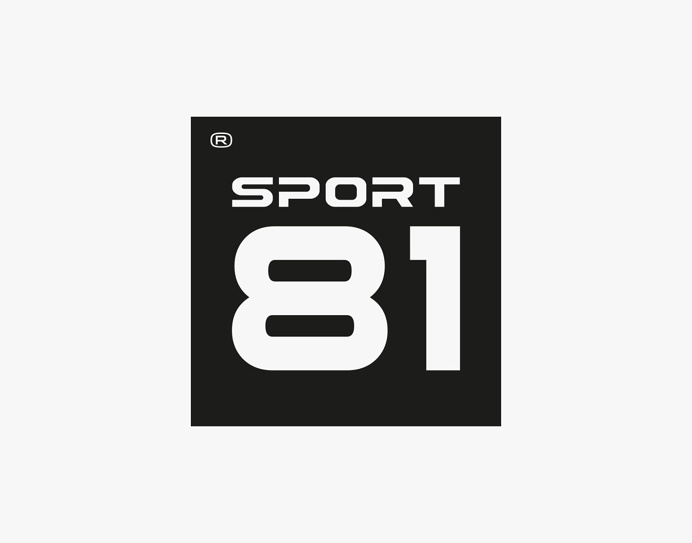 logo sport typography black square