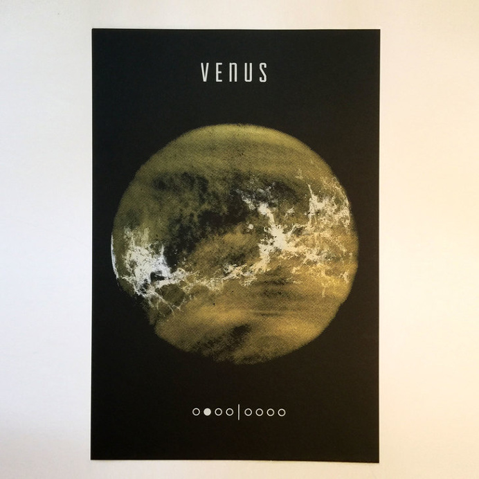 Venus - Barry Abrams #poster #planet #print