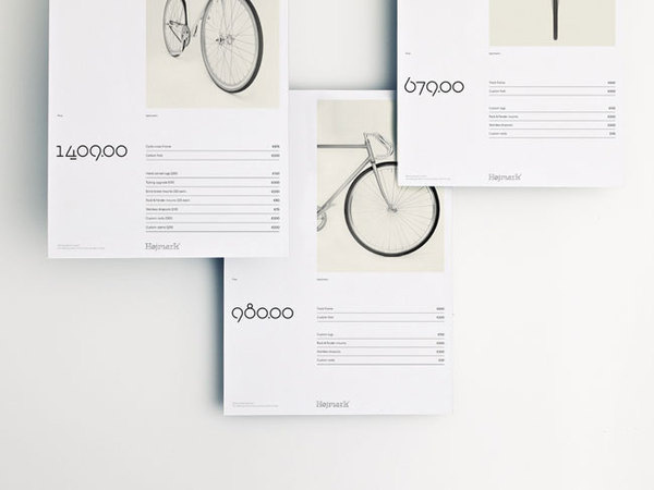 Hojmark Cycles brand identity #brand #layout #editorial #bicycle
