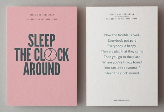 Creative Review - That's Impressive: promoting letterpress #postcard