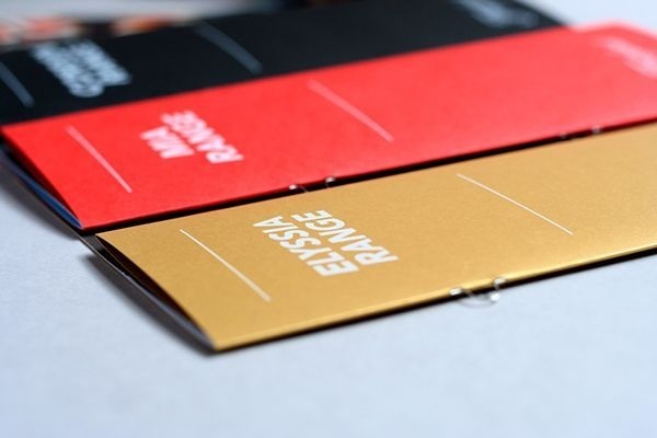 To accompany Freixenet's brand brochure, we created a series of smaller product brochures which focused on each of the brand ranges in more #fold #binding #red #range #mini #black #cover #indigo #gold #booklet