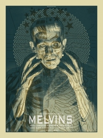 Brian Ewing PORTFOLIO | ROCK POSTERS > MELVINS LITE #poster