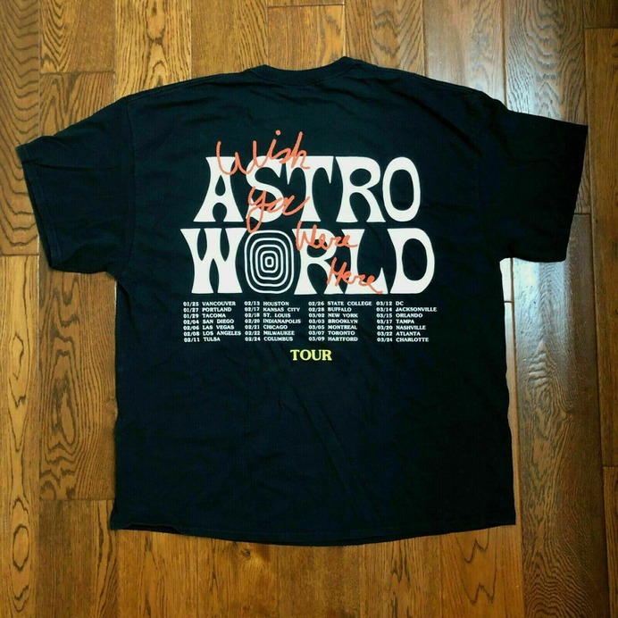 Travis Scott Astroworld Wish You Were Here Tour Merch Tee T-Shirt 2019 S-3XL Tops wholesale Tee custom Environtal printed Tshirt