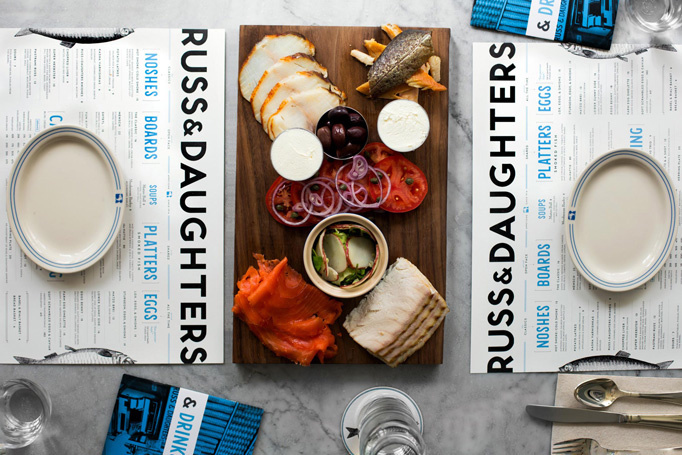 Russ & Daughters #menu #identity #design #print #food