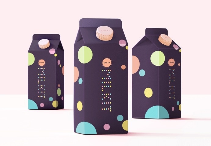 #Milk #Packaging #design #branding