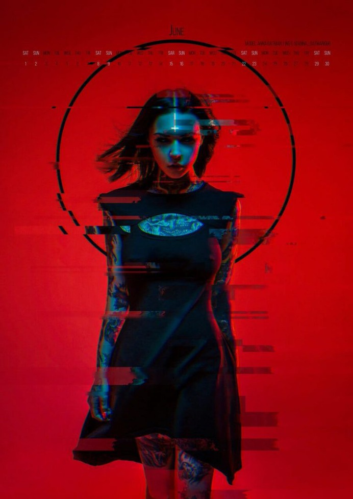 Cosplayer photographer's "Neon Witches" is an amazing 2019 calendar