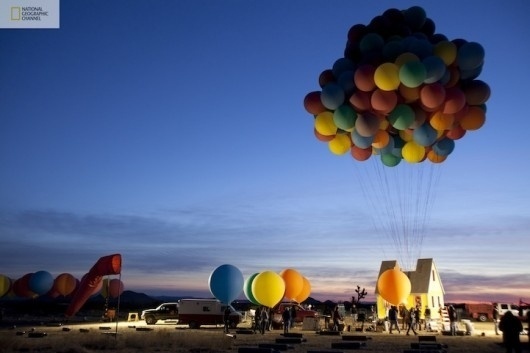 WANKEN - The Blog of Shelby White » Pixar Floating House Comes to Life #floating #house #balloons