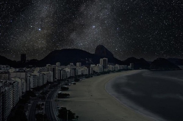 Dark Rio de Janeiro beach landscape night photography #photos #photographic #photograph #exhibition #photography #landscapes