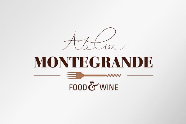 Atelier Montegrande food & wine on Behance #atelier #branding #& #wine #food #corporate #brand #identity