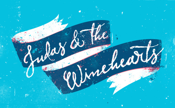 Judas #wineheart #celeste #jodas #ribbon #serigrafia #navy #blue