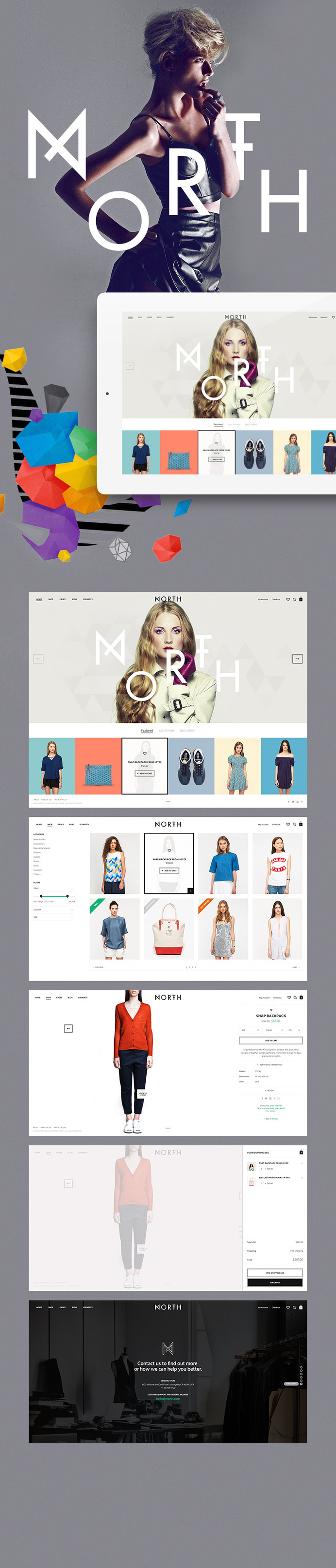North by Aykut Yilmaz #shopping #ux #design #ui #web